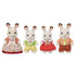 Calico Critters Chocolate Rabbit Family Doll Set