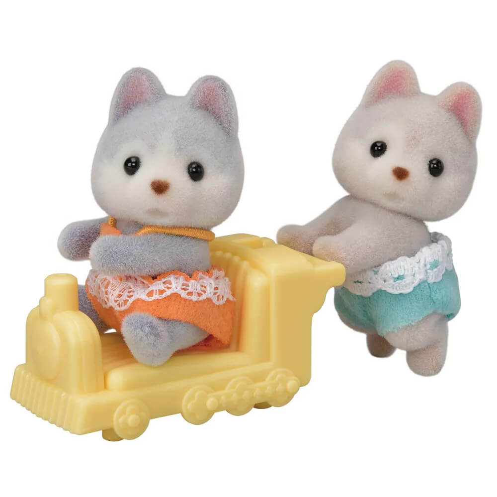 Calico Critters Husky Twins Doll Set