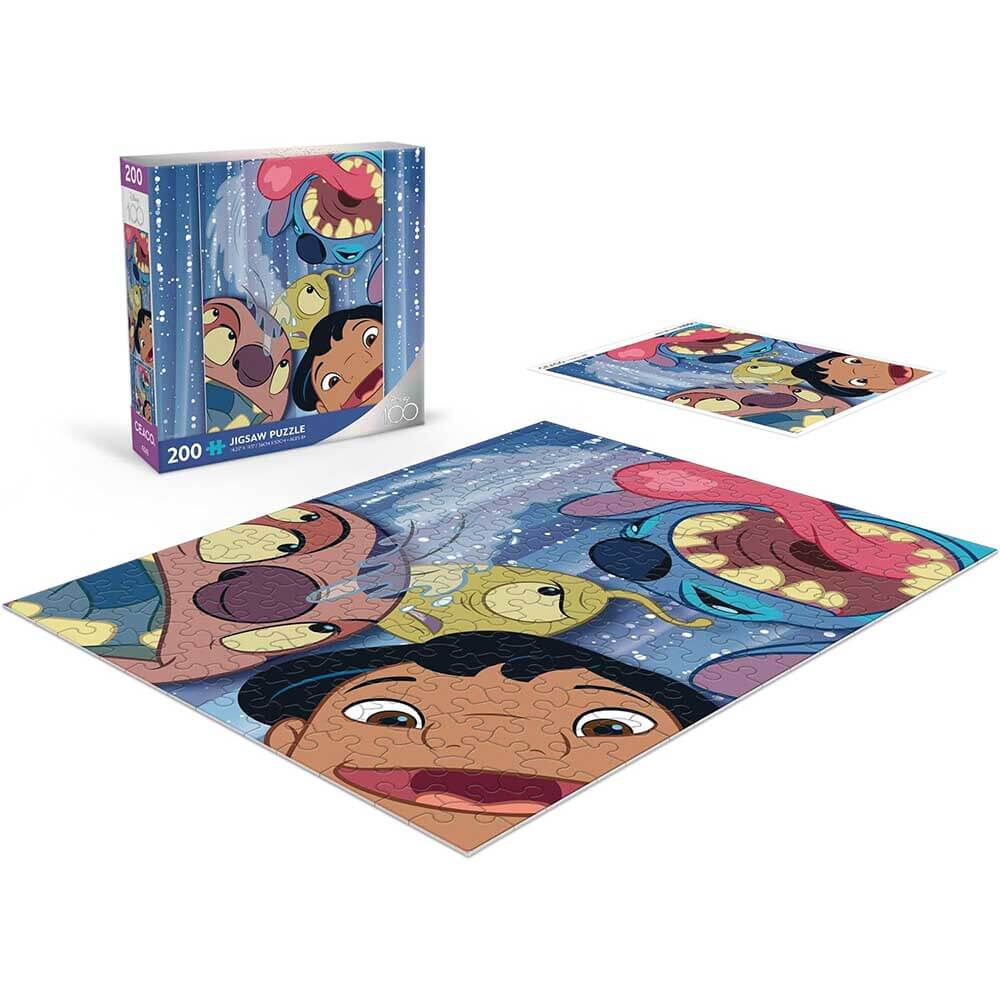 Ceaco Disney 100th Celebration Lilo and Stitch Selfie 200 Piece Jigsaw Puzzle