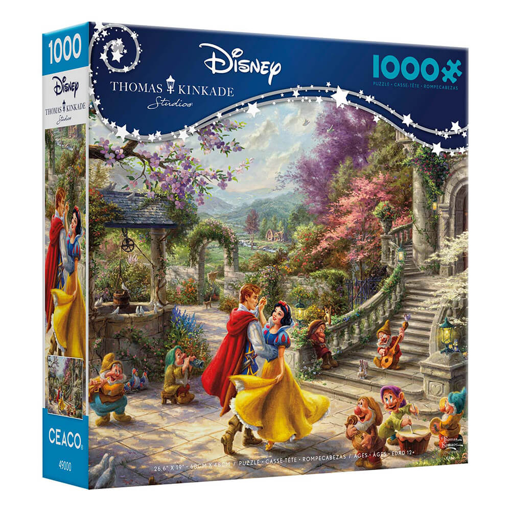 Ceaco Thomas Kinkade Disney's Snow White  Dancing in the Sunlight 1000 Piece Jigsaw Puzzle