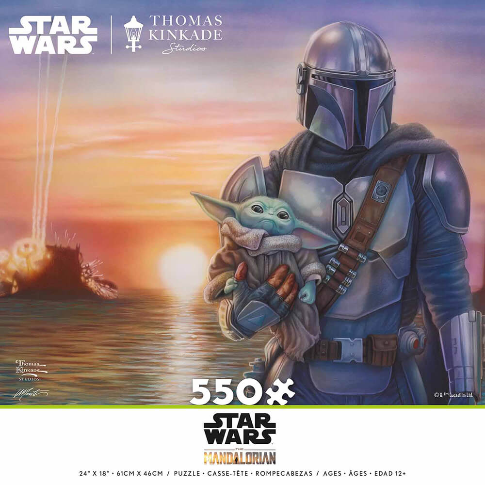 Ceaco Thomas Kinkade Star Wars Mandalorian A New Direction 500 Piece Jigsaw Puzzle