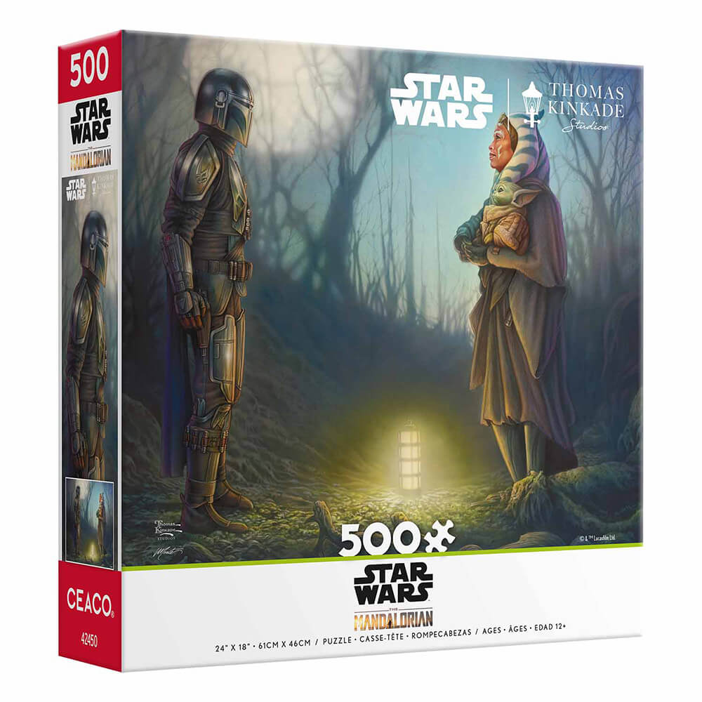 Ceaco Thomas Kinkade Star Wars Mandalorian Connection 500 Piece Jigsaw Puzzle