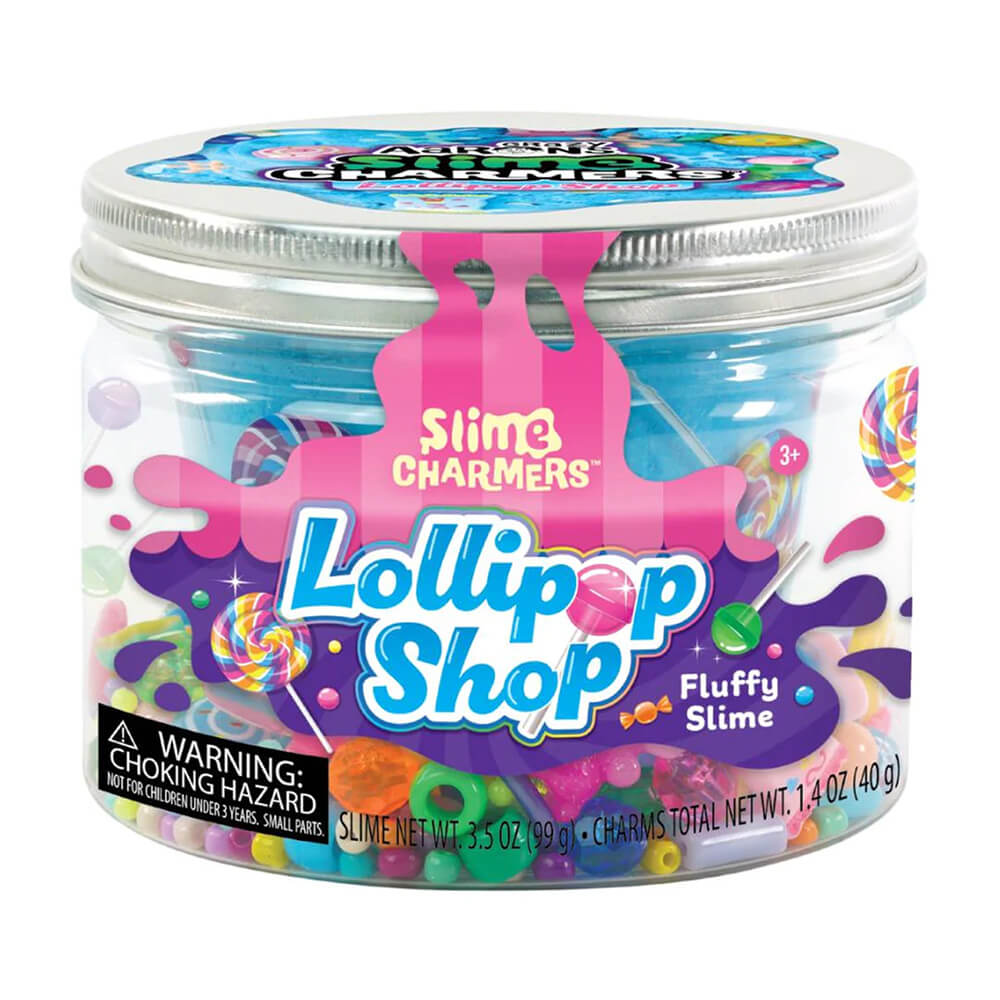 Crazy Aaron's Slime Charmers Lollipop Shop Fluffy Slime 10 Ounce Jar