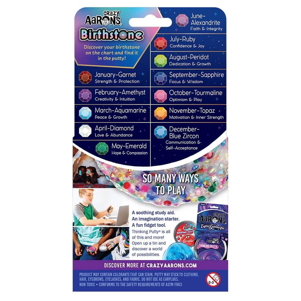 Crazy Aaron's Trendsetters Birthstone Thinking Putty 4