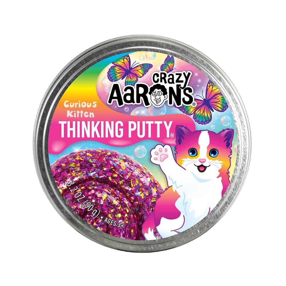 Crazy Aaron's Trendsetters Curious Kitten Thinking Putty 4