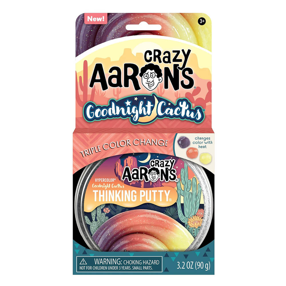 Crazy Aaron's Trendsetters Goodnight Cactus Thinking Putty 4