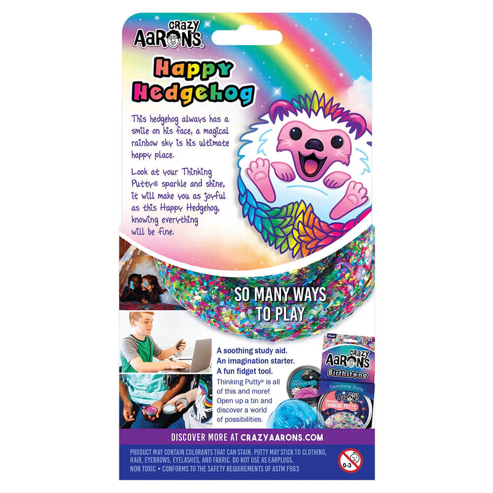 Crazy Aaron's Trendsetters Happy Hedgehog Thinking Putty 4