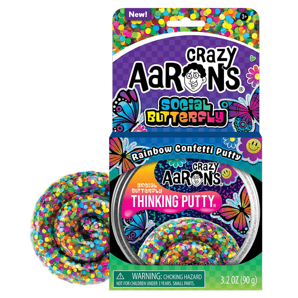 Crazy Aaron's Trendsetters Social Butterfly Thinking Putty 4