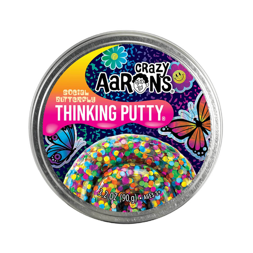 Crazy Aaron's Trendsetters Social Butterfly Thinking Putty 4