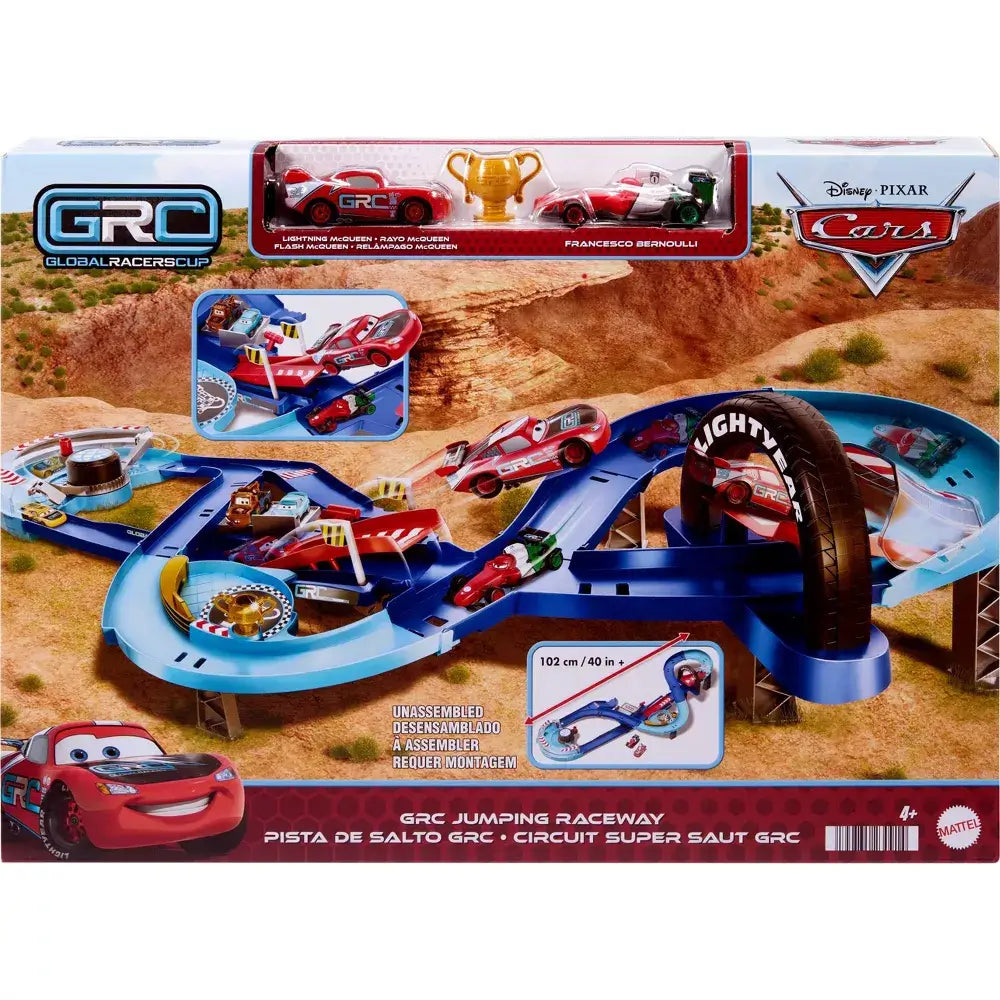 Disney and Pixar Cars Global Racers Cup GRC Jumping Raceway Playset