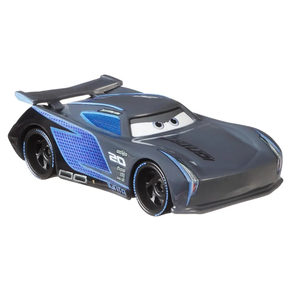 Side view of the Disney and Pixar Cars Jackson Storm Vehicle