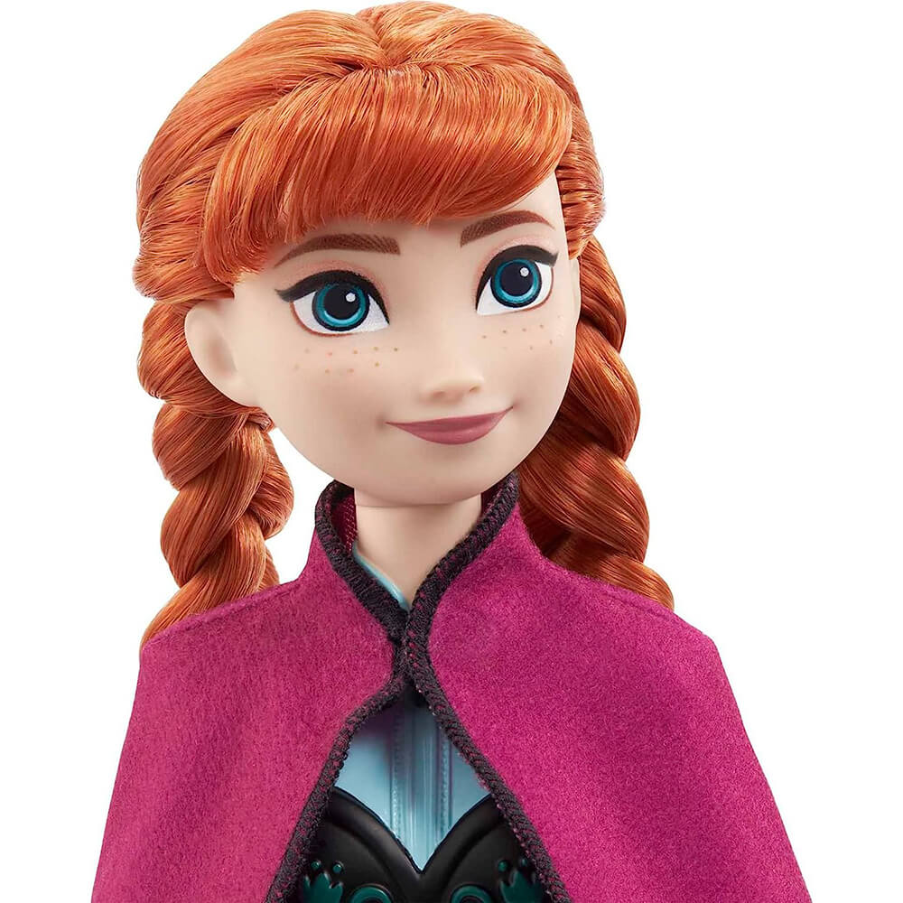 Disney Frozen Anna Fashion Doll close up on face