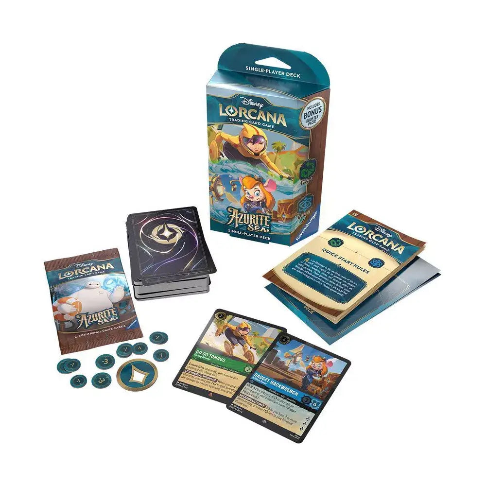 Disney Lorcana TCG Azurite Sea Single-Player Deck (Go Go and Gadget)