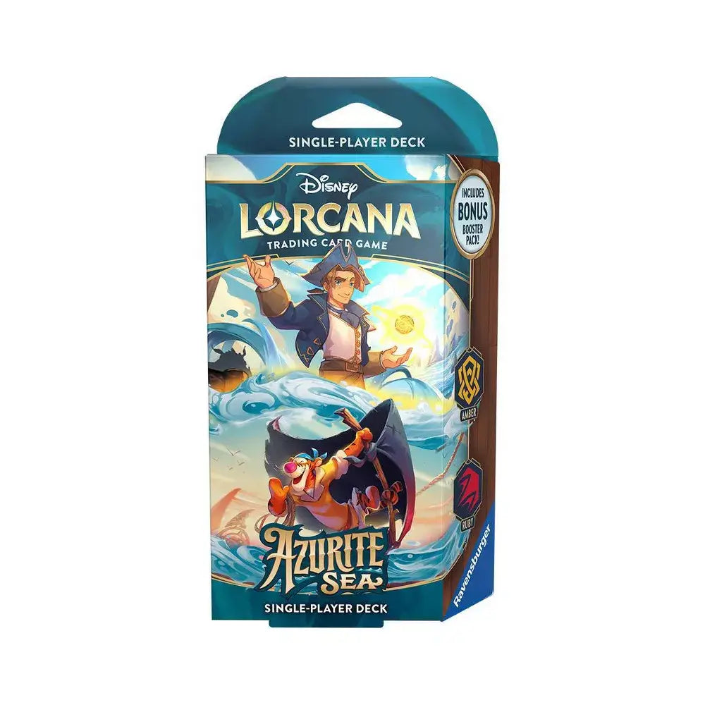 Disney Lorcana TCG Azurite Sea Single-Player Deck (Jim Hawkings and Tigger)