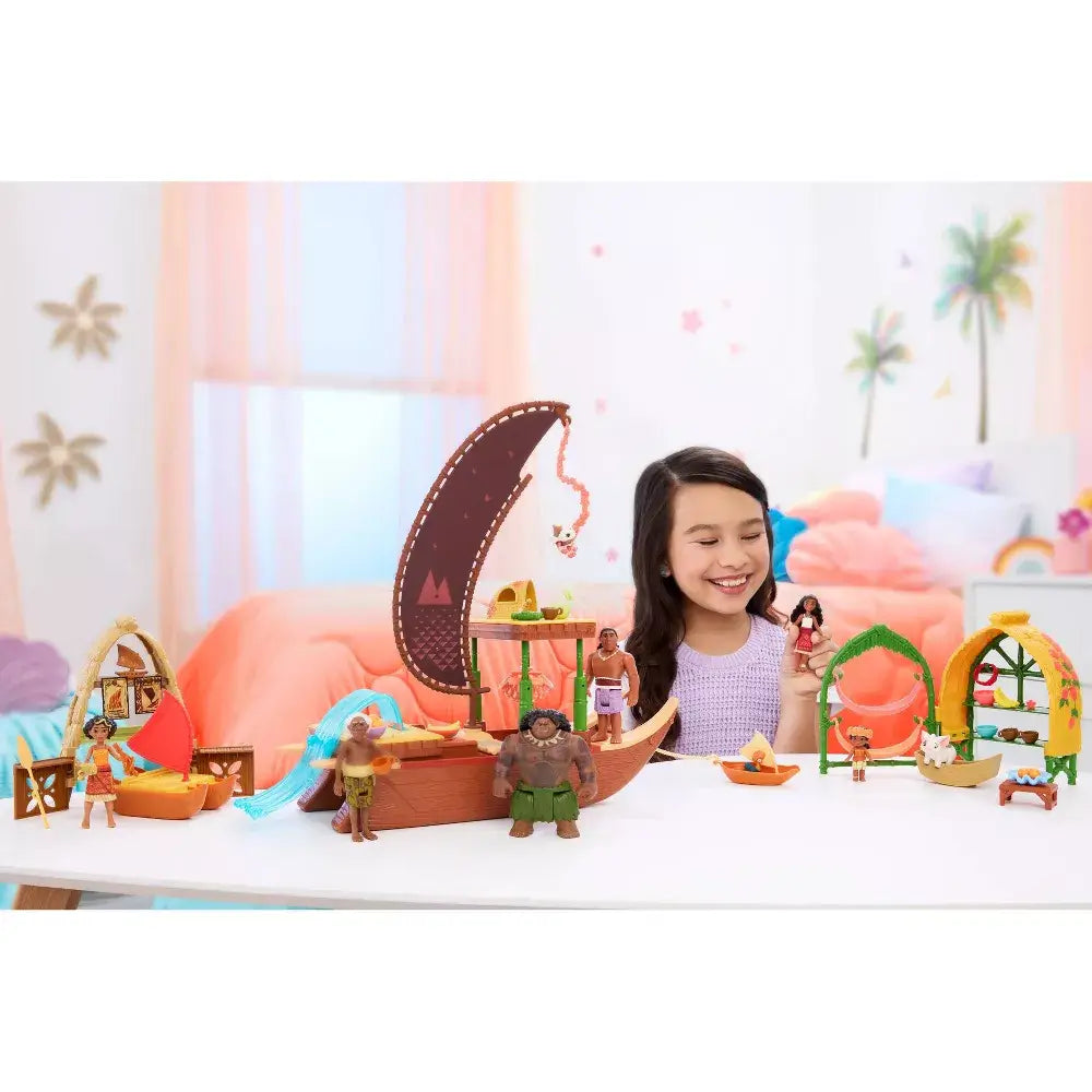 Disney Moana 2 Moana's Canoe Crew Playset