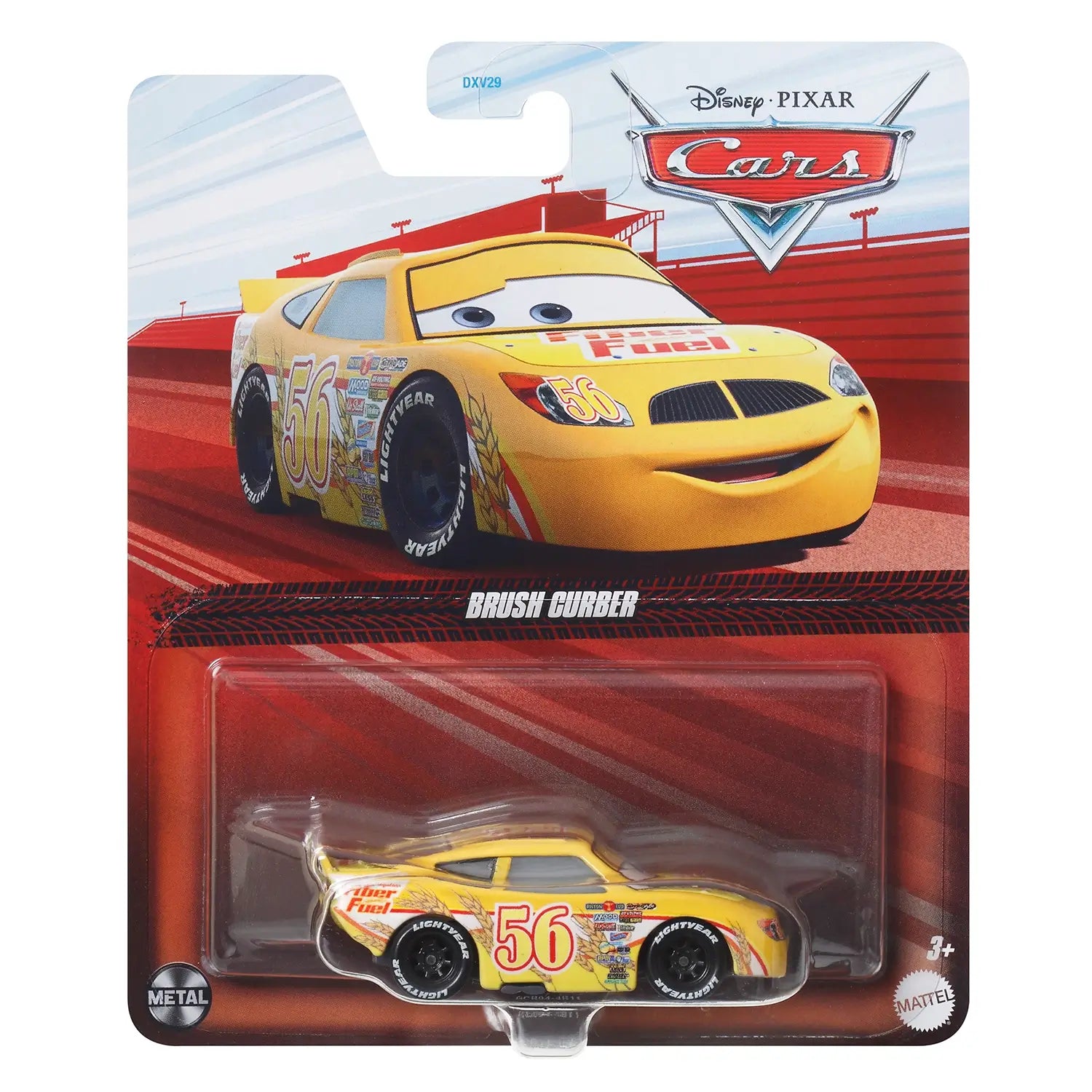 Disney Pixar Cars Brush Curber Diecast Vehicle package