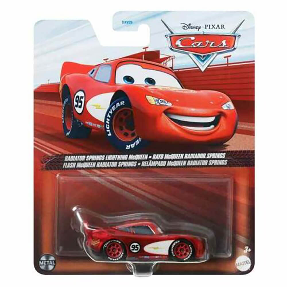 Disney Pixar Cars Radiator Springs Lightning McQueen 1:55 Scale Diecast Vehicle package