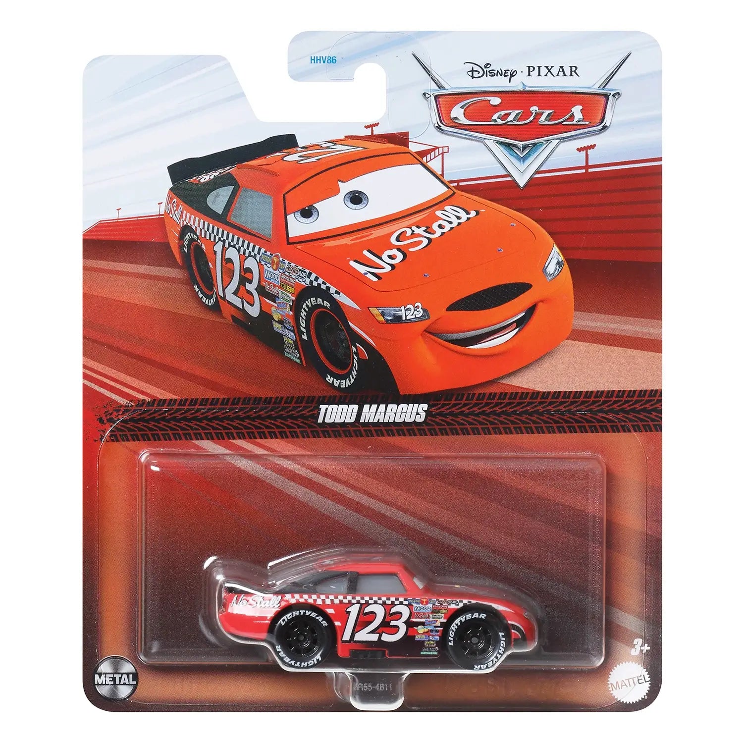 package for the Disney Pixar Cars Todd Marcus Diecast Vehicle