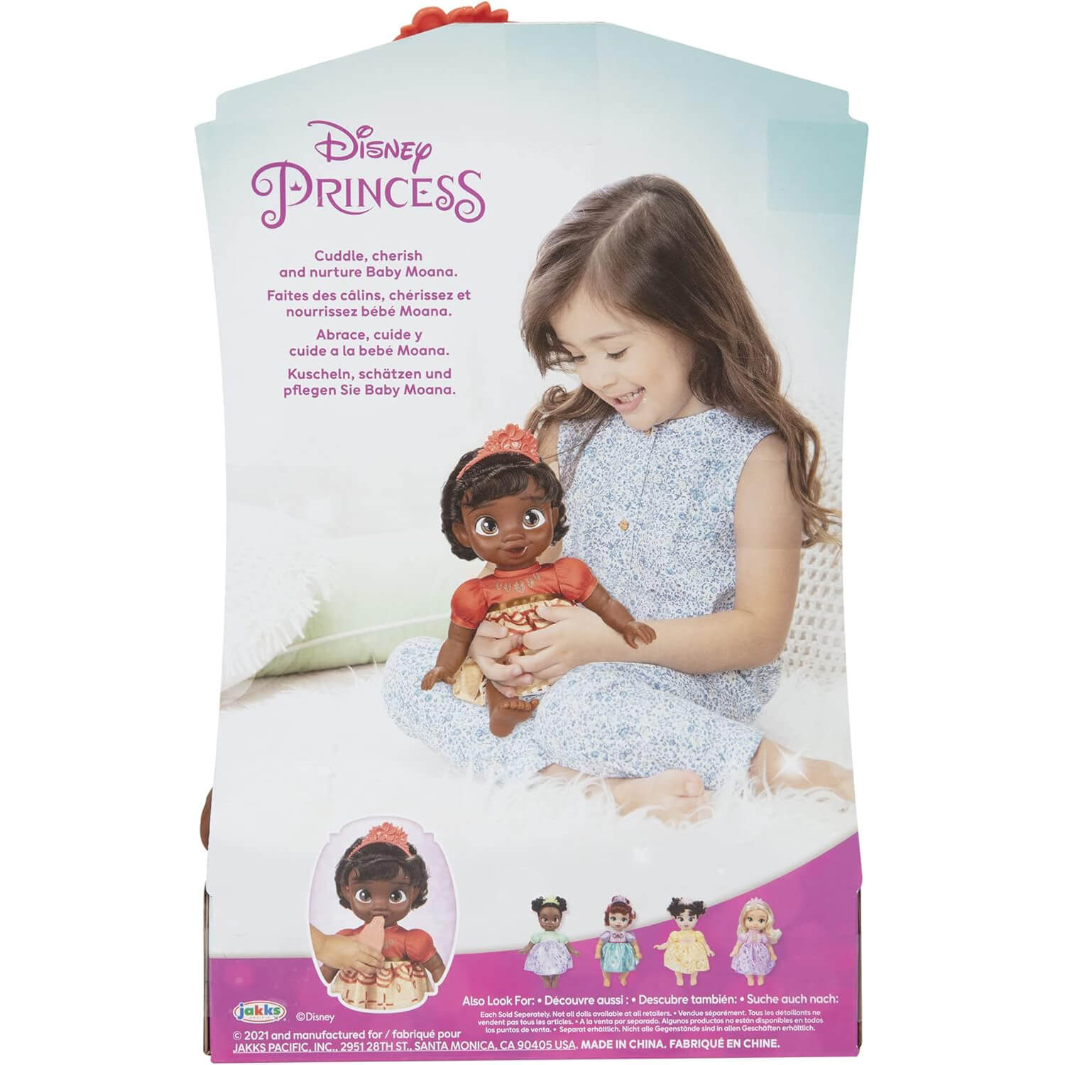 Disney Princess Moana Deluxe Baby Doll back box