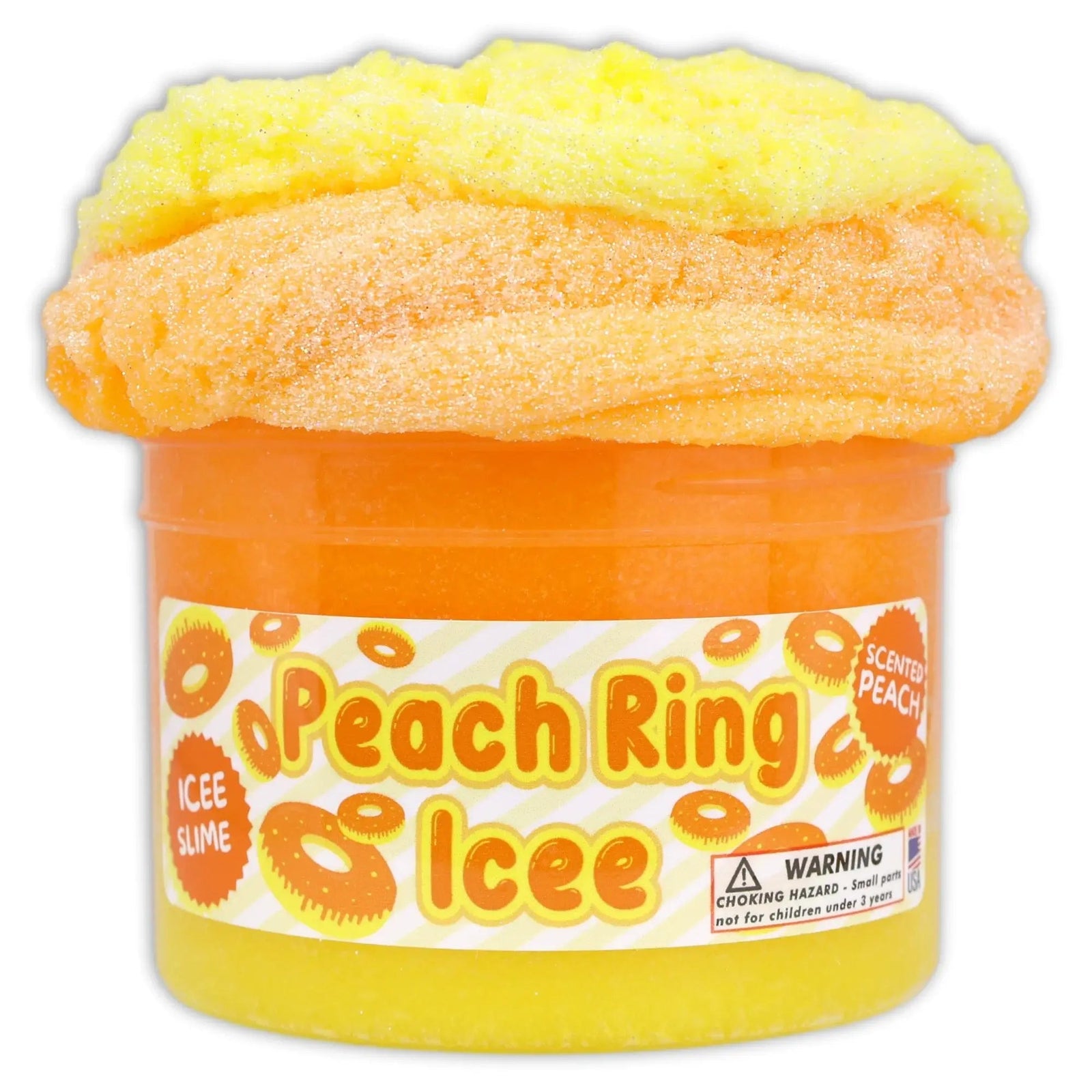 Dope Slimes Peach Ring Icee Textured Slime