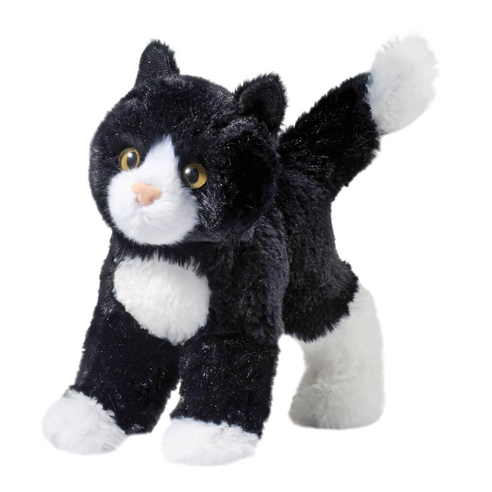 Douglas Snippy Black & White Cat Plush