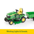 ERTL 1:16 Big Farm John Deere X758 Lawn Mower with accessories