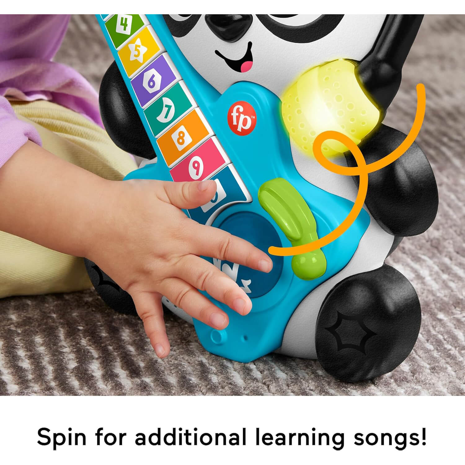 Fisher-Price Link Squad Jam & Count Panda Baby Learning Toy spin 