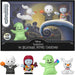 Fisher-Price Little People Collector Disney Tim Burton's The Nightmare Before Set front of the package and also showing figures out of the box