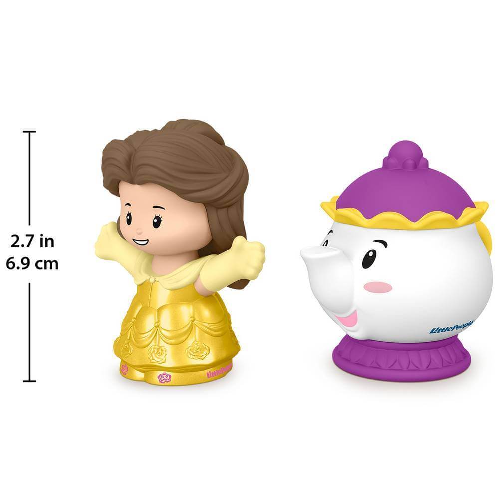 Fisher-Price Little People Disney Princess Belle & Misses Pots Figure Set