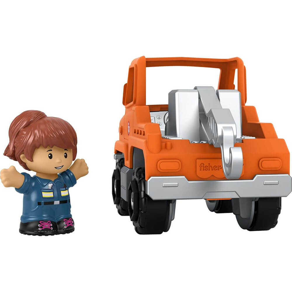 Fisher-Price Little People Help and Go Tow Truck and Figure Set