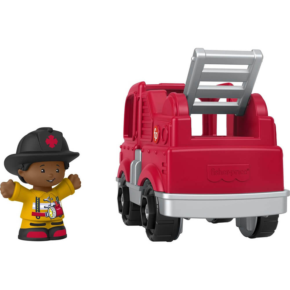 Fisher-Price Little People Firetruck and Firefighter Figure Set