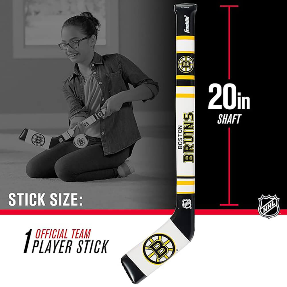 Franklin NFL Boston Bruins Soft Sport Hockey Stick and Ball Set