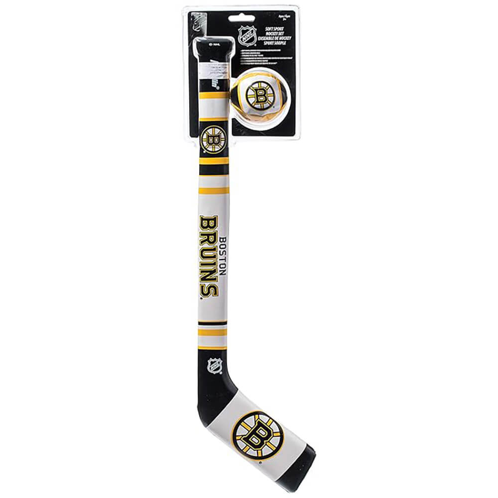 Franklin NFL Boston Bruins Soft Sport Hockey Stick and Ball Set