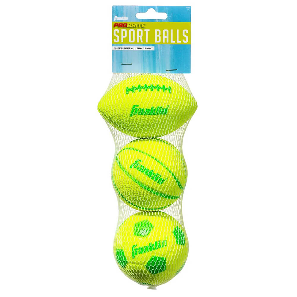 Franklin Pro Brite Foam Balls 3pk