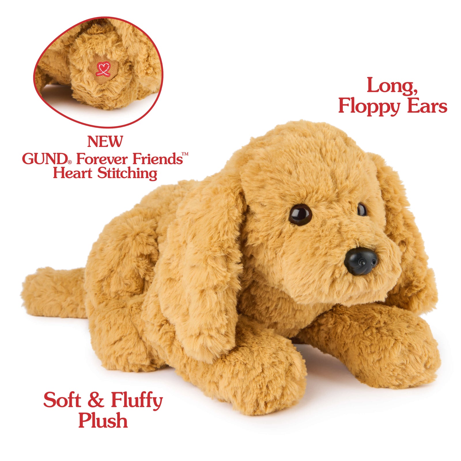 Gund Forever Friends Muttsy Dog 14 Inch Plush