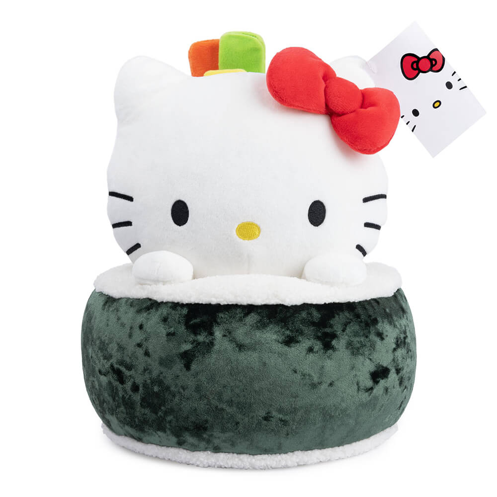 front Gund Hello Kitty Sushi Roll 10 Inch Plush