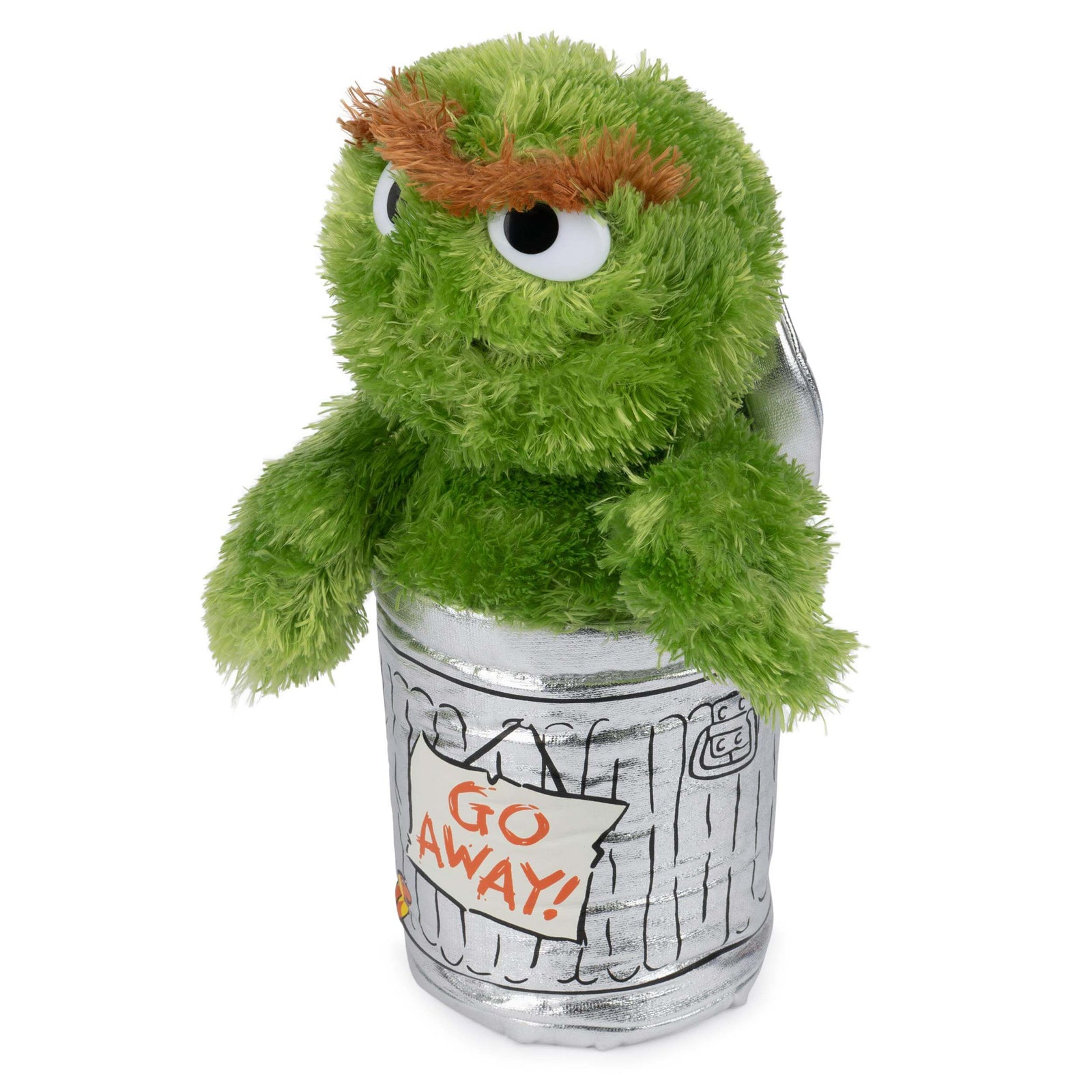 left side view Gund Sesame Street Oscar the Grouch 10 Inch Plush