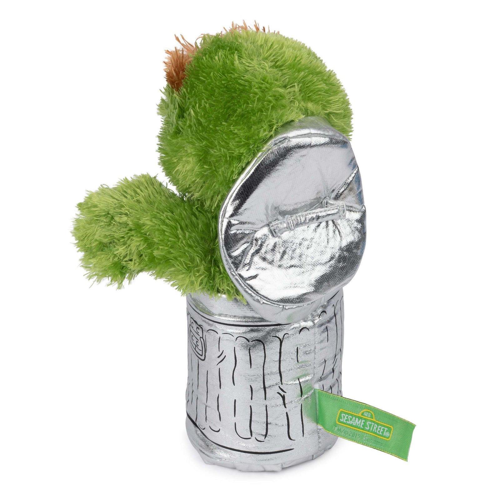 back view of Gund Sesame Street Oscar the Grouch 10 Inch Plush