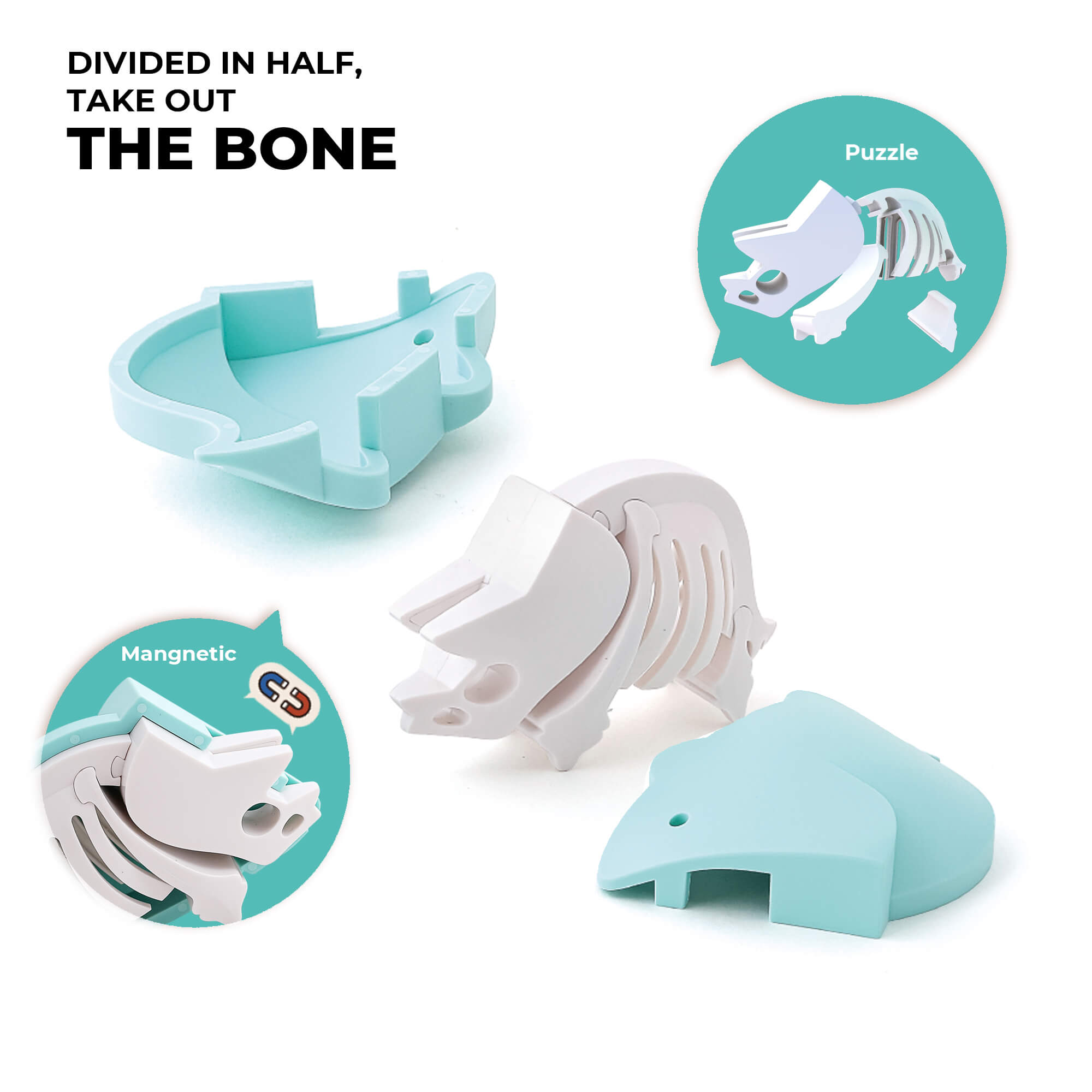 HALFTOYS Half Dino Tricera pieces