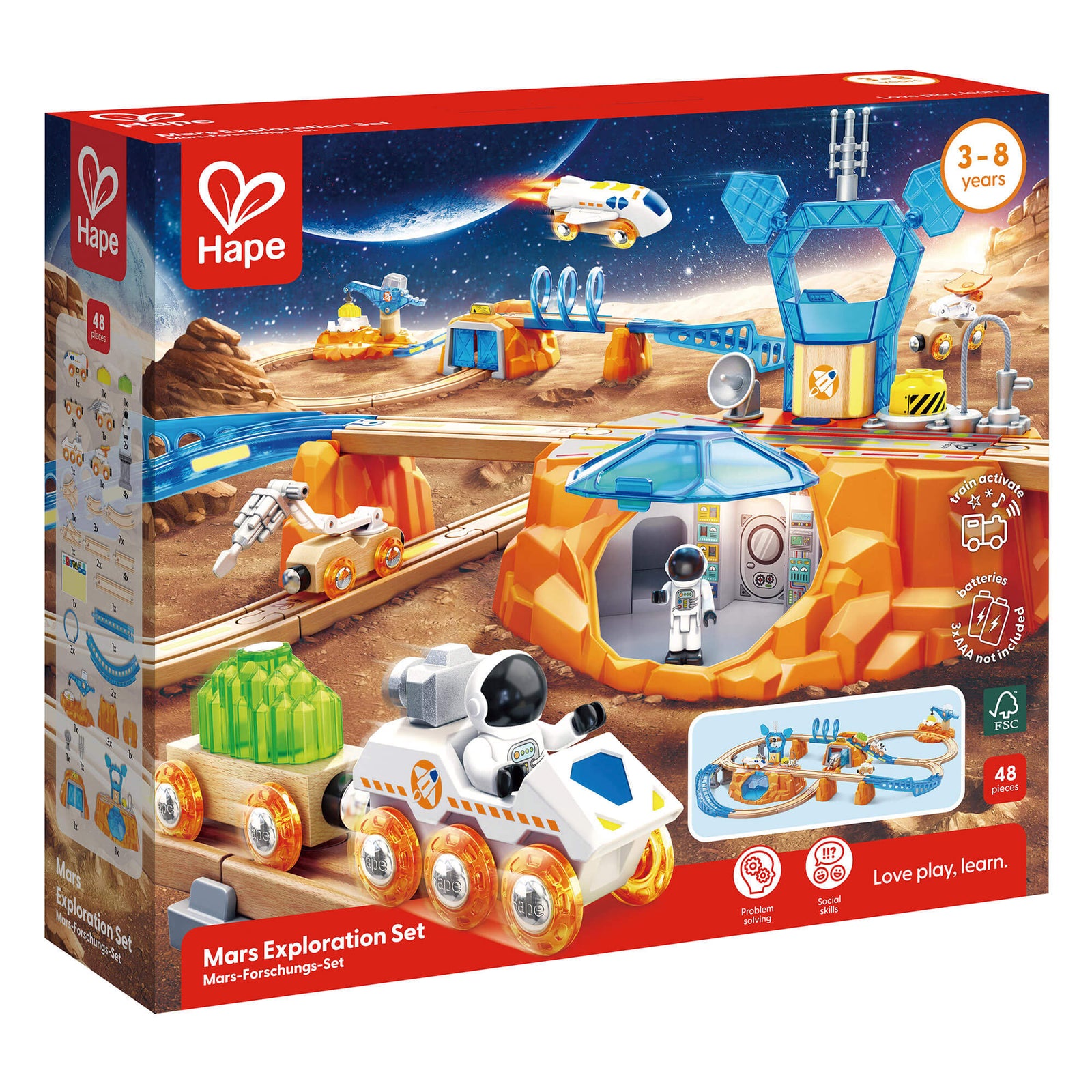 Hape Railway Mars Exploration Set Package