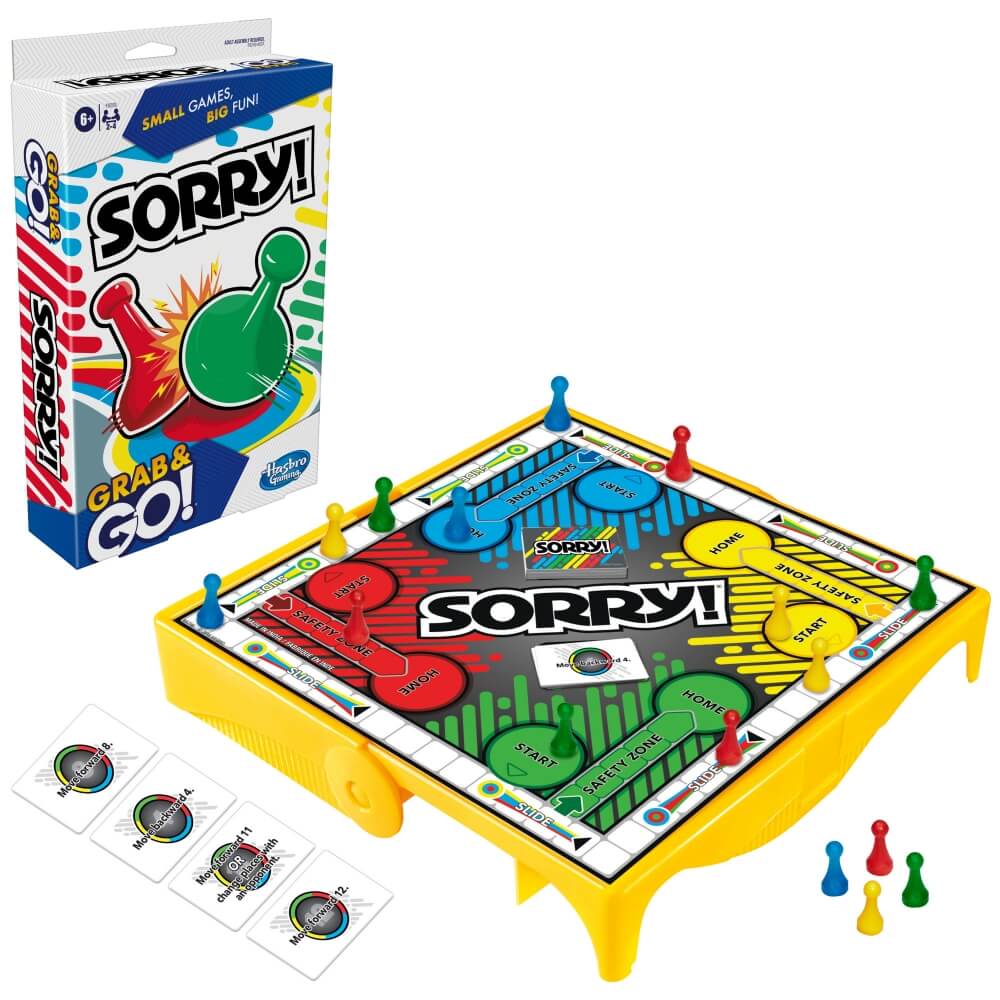 Hasbro Sorry! Grab and Go Game