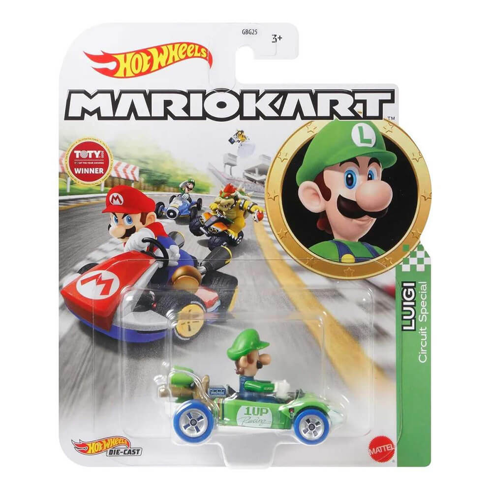 Hot Wheels Mario Kart Luigi Circuit Special Kart