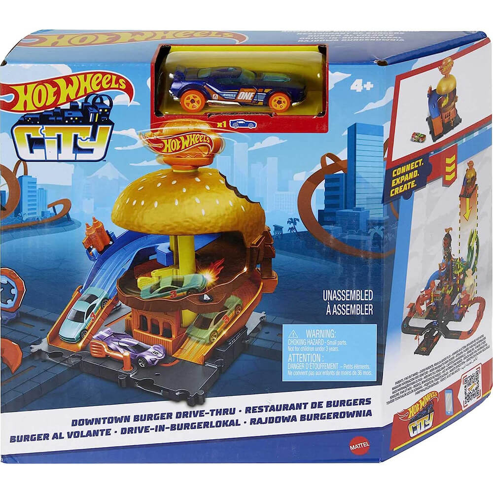 Hot Wheels City Burger Blitz Playset box