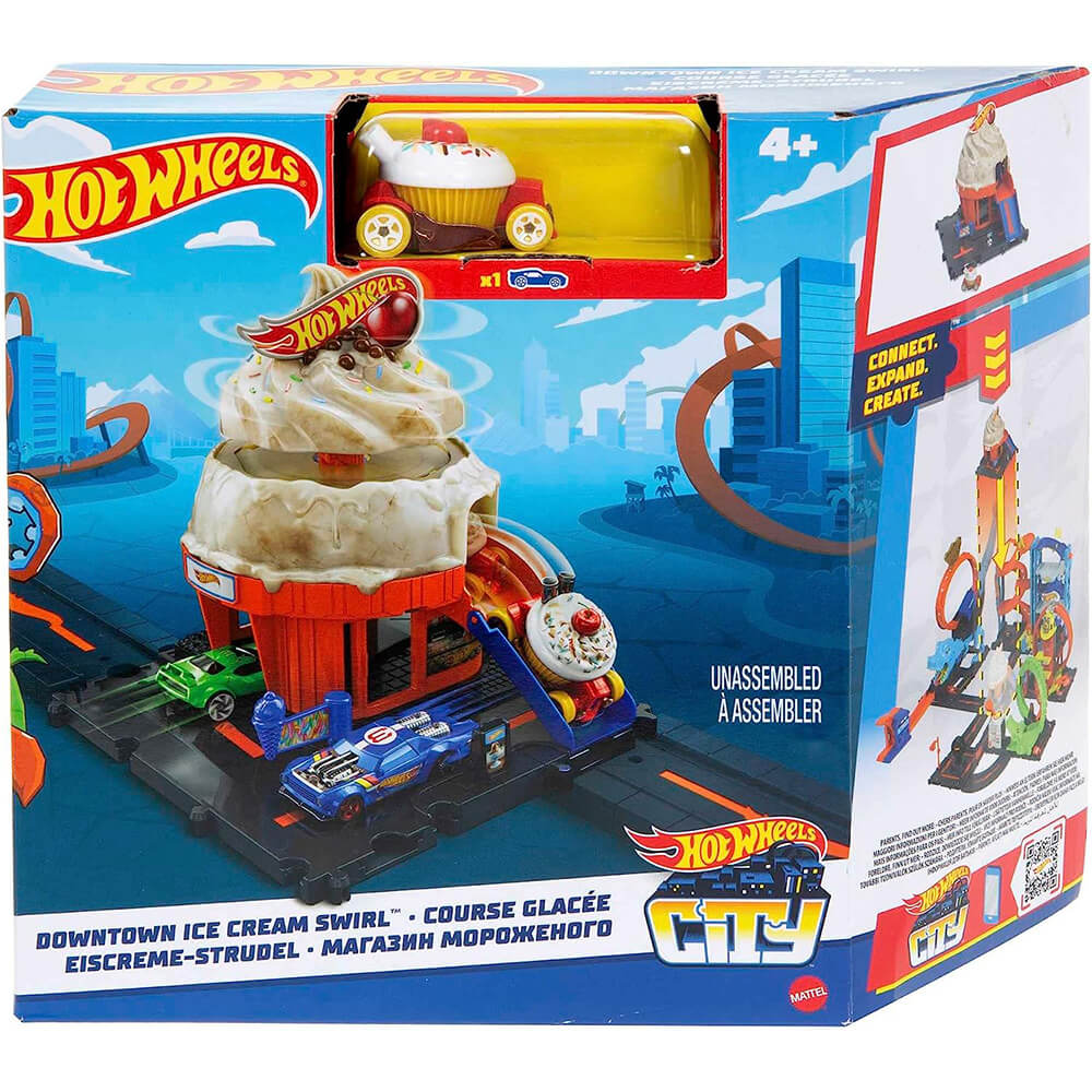 Hot Wheels City Ice Cream Shop Playset box