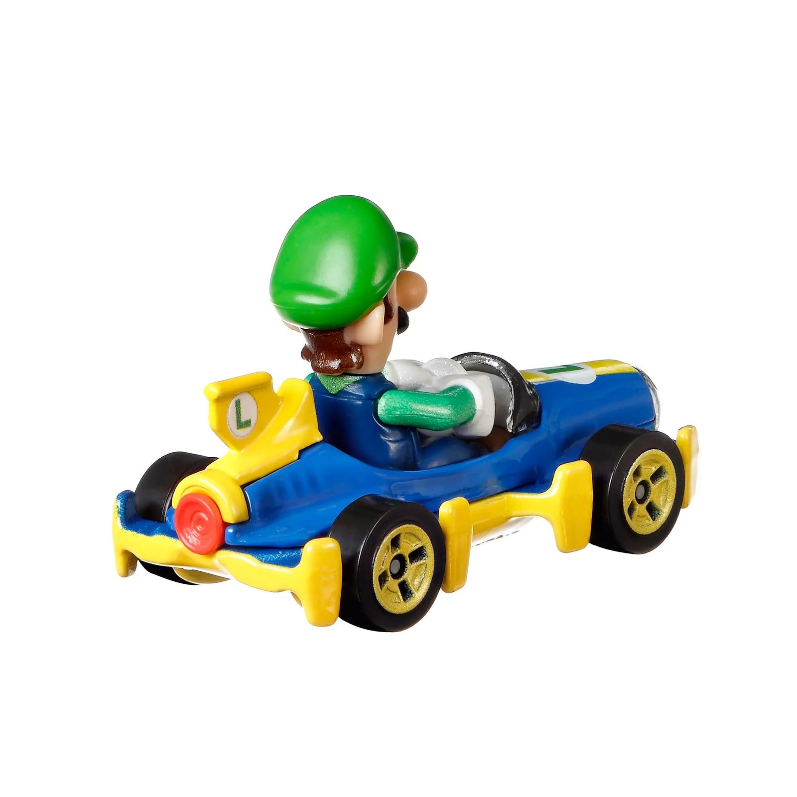 Hot Wheels Mario Kart Luigi Mach 8 Vehicle back view