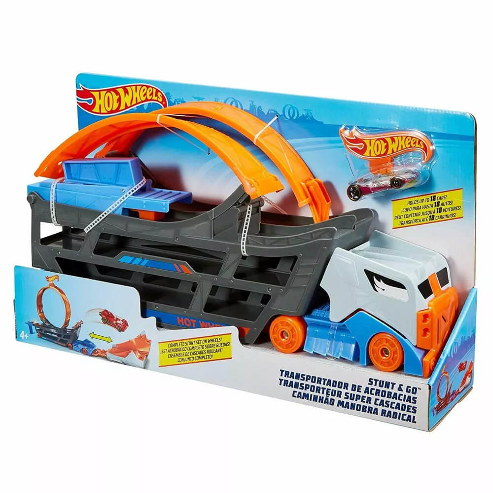 Hot Wheels Stunt & Go Track Set packaging