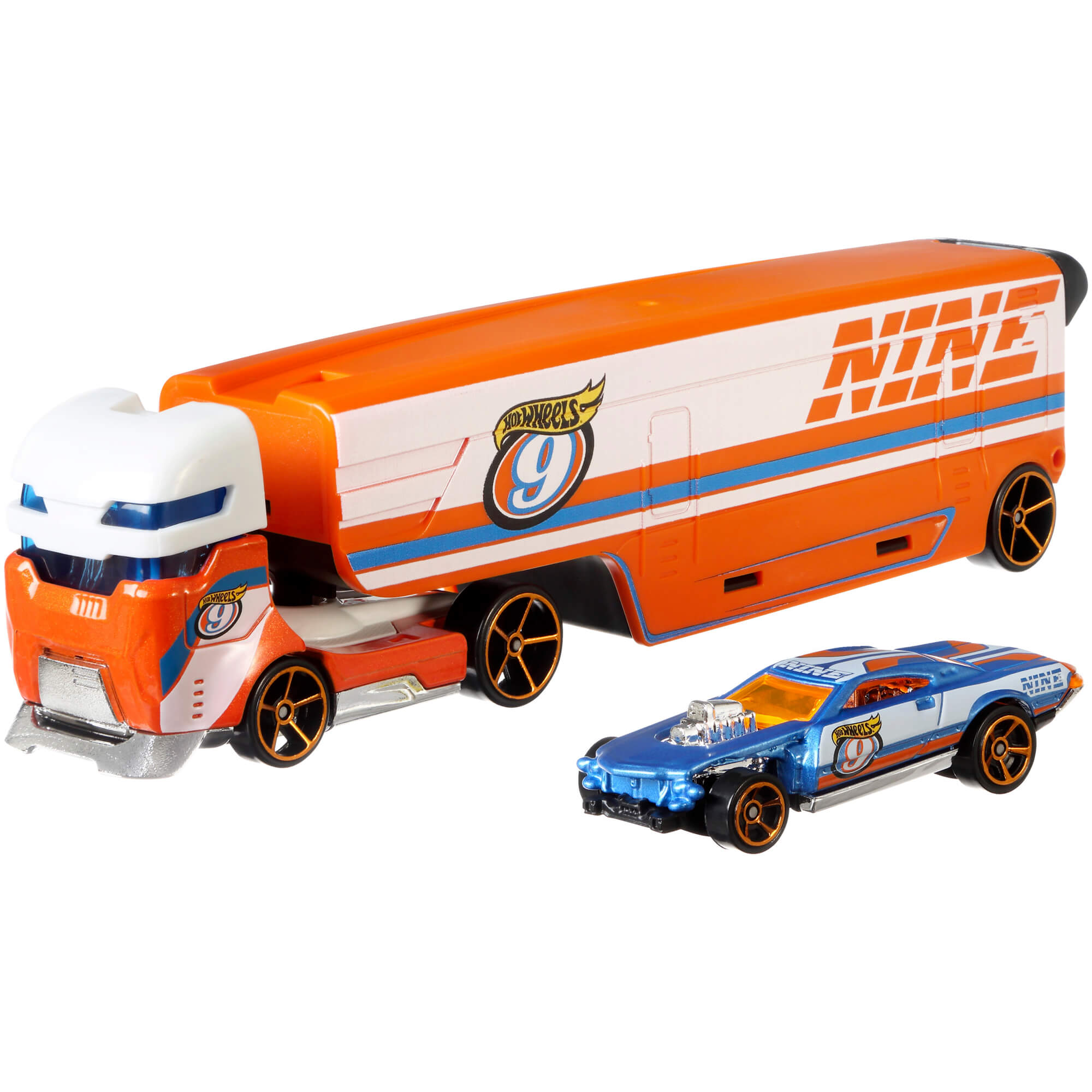 Hot Wheels Super Rigs Speedway Hauler 1:64 Scale Diecast Vehicle Set