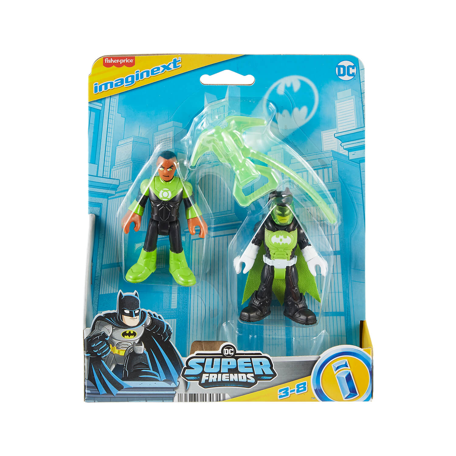 Imaginext DC Super Friends Batman and Green Lantern 2-Pack package