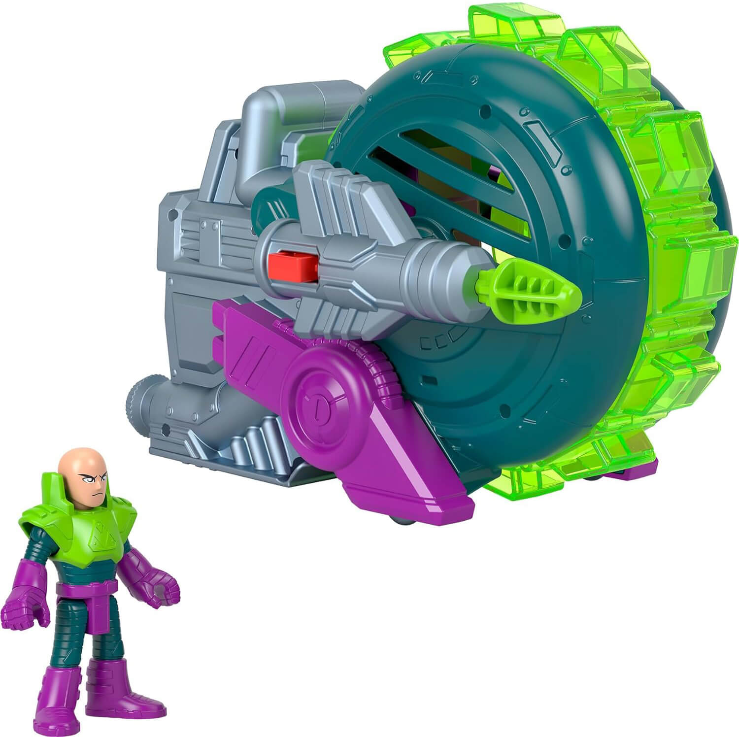 Imaginext DC Super Friends Lex Luthor Spinning Saw Vehicle & Figure Set