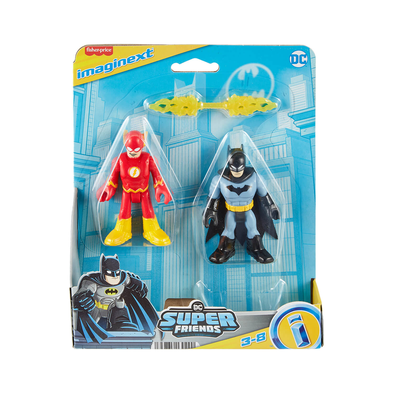 Package for the Imaginext DC Super Friends The Flash and Batman 2-Pack